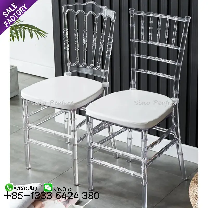 Новый продукт прозрачные акриловые стулья Chiavari