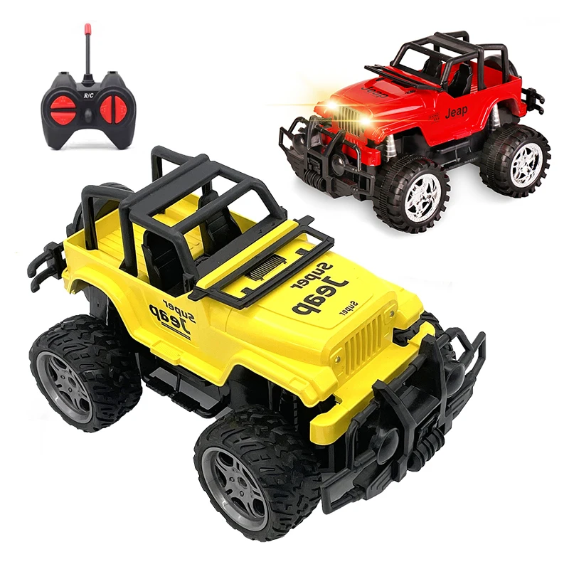 New 1:18 4CH 27HZ Fast rc climbing off road remote control cars with light RC Truck ross-country Rally stunt car kids toys