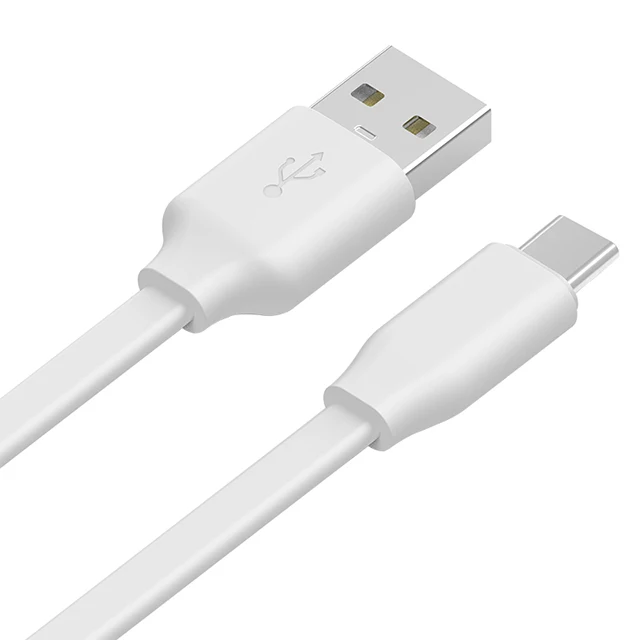Высококачественный плоский зарядный кабель usb type-c для передачи данных телефона зарядное устройство