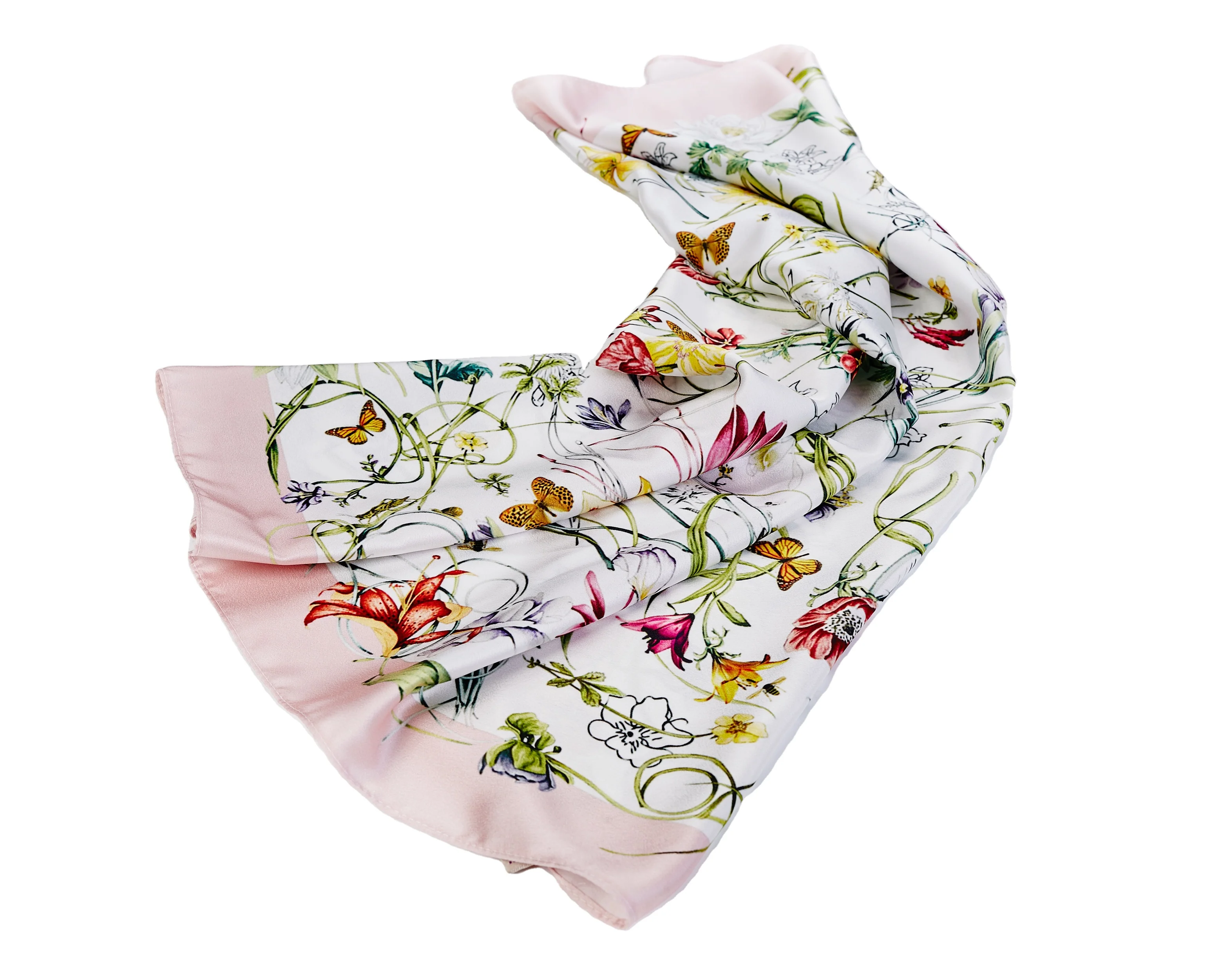 
Шелковый шарф, розовый квадратный атласный Повседневный небольшой минимальный заказ, цифровой принт, шейный головной убор, уличные женские элегантные шарфы OEM 