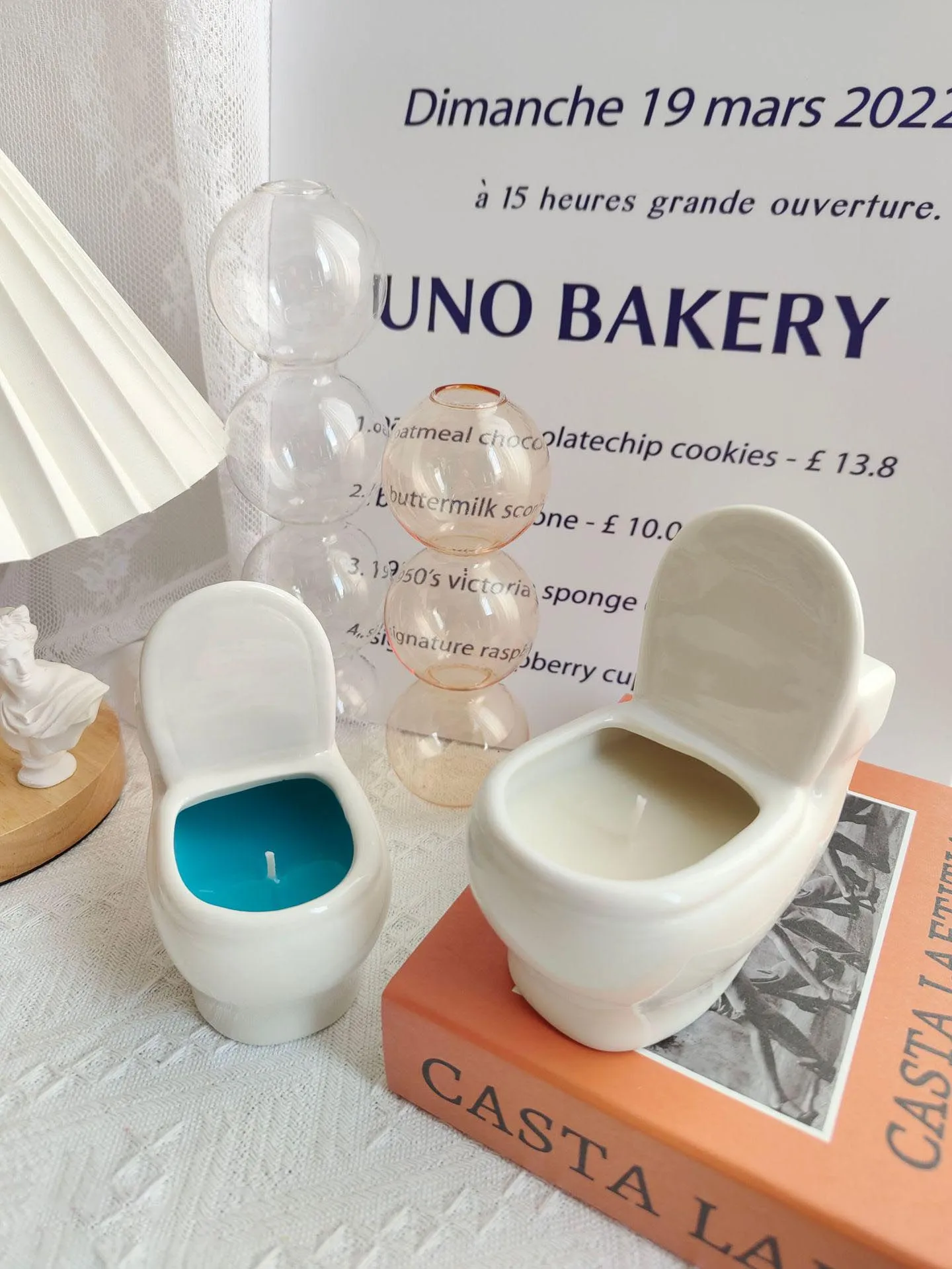 Creative Funny Toilet Modeling Customized Benediction Paraffin Wax Handmade Decorations Fragrance Aromatherapy Scented Candles