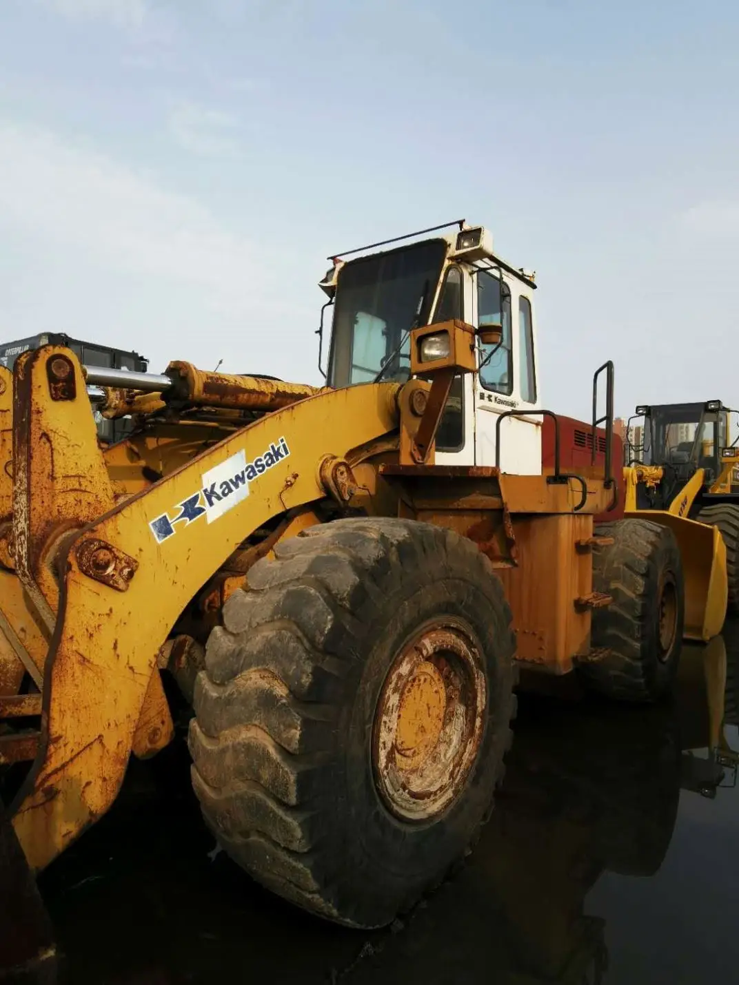 used Kawasaki 90Z-3 wheel loader,cheap Kawasaki 70Z 80Z 90Z used wheel loader for sale