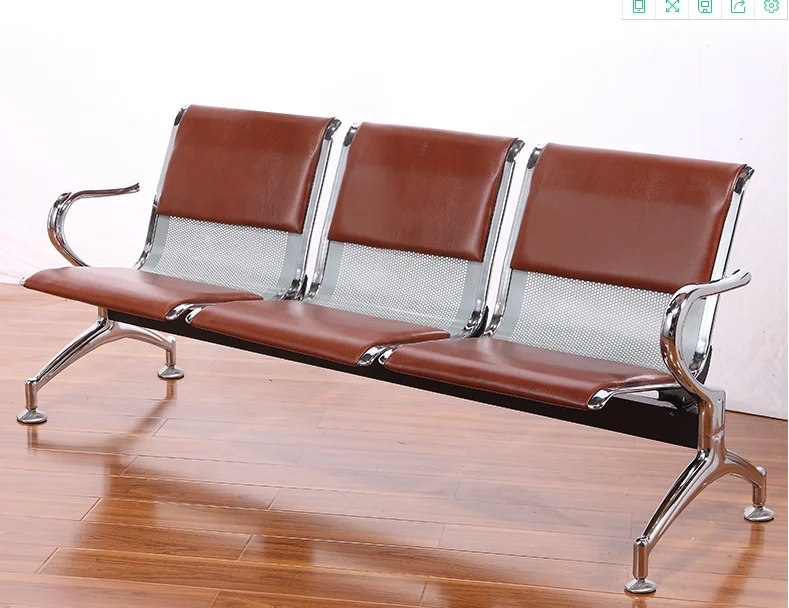 2021 ISO airport bank salon beauty comfortable colorful chair 3 seats