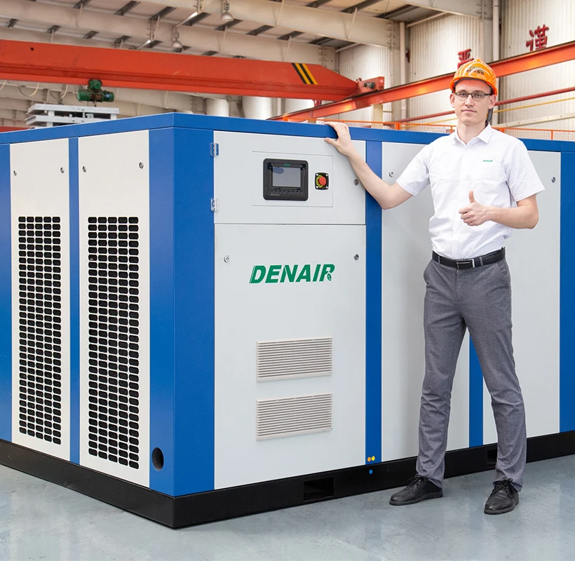 Винтовой компрессор VSD 16-40BAR с водяным охлаждением 110кВт