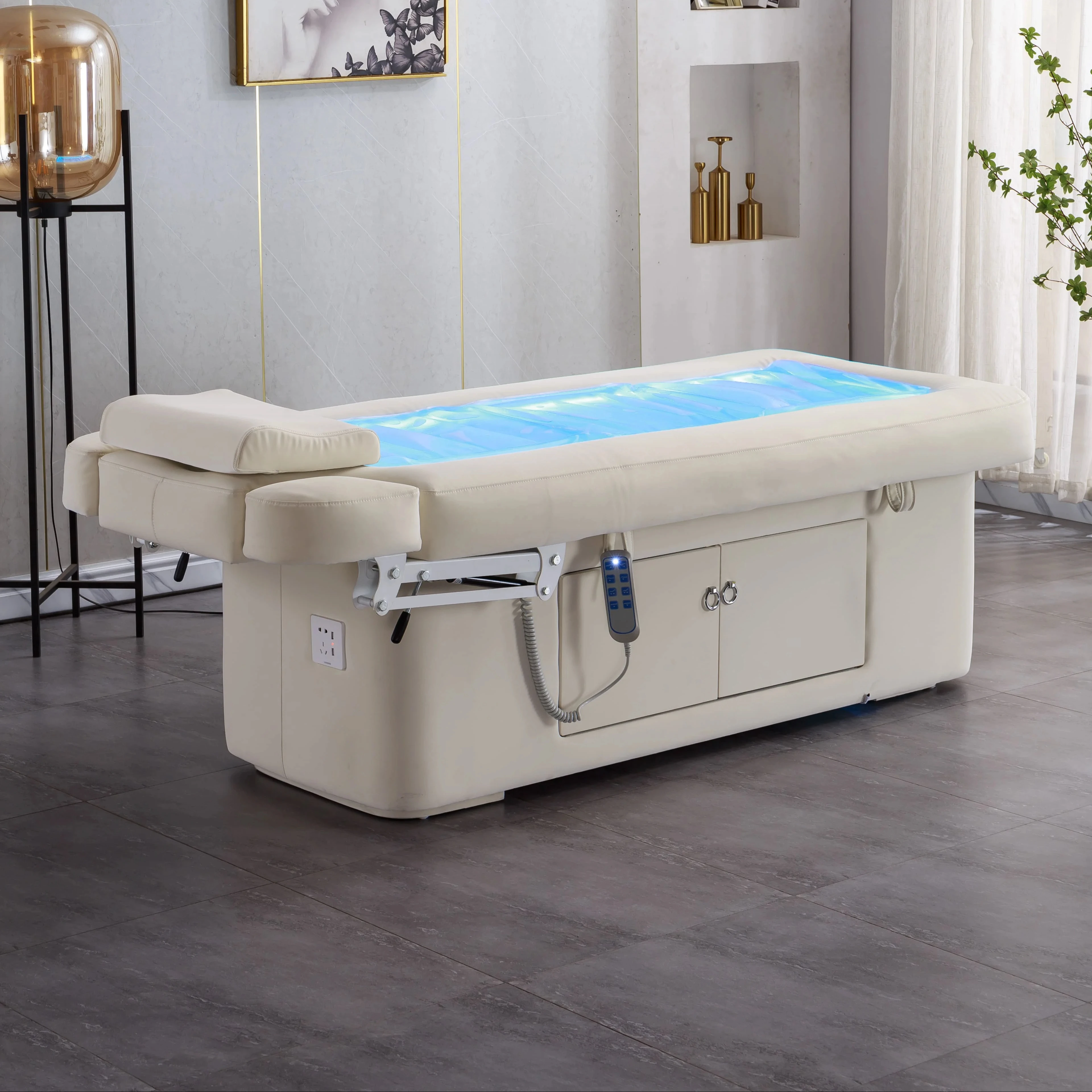 Newest Water Heating Function Bed Luxury Spa Fashion Thermal Massage Bed