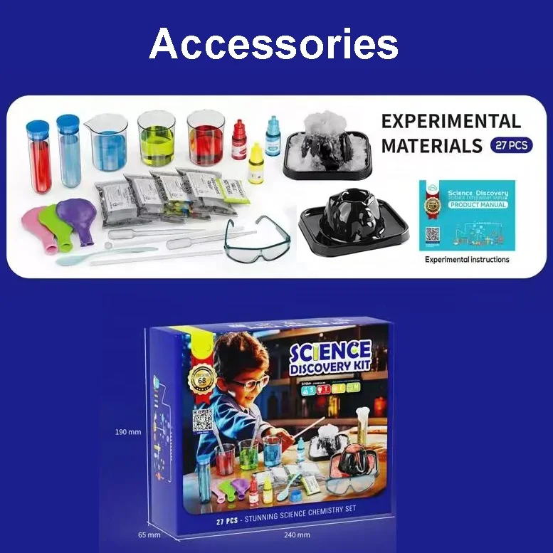 68 lab experiments science kits kids STEM activities educational scientific discovery toy DIY project chemistry experiment set