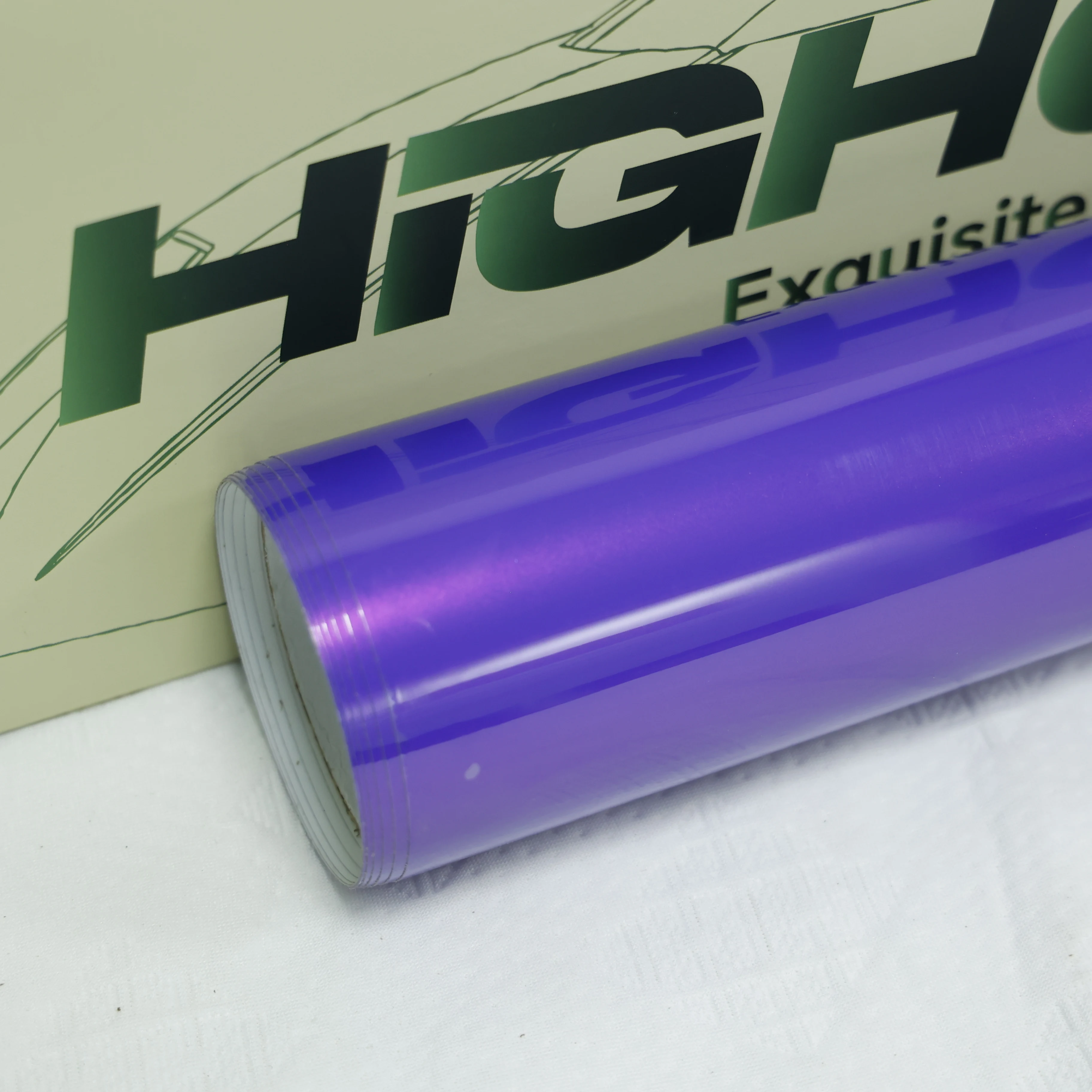 Highcool 1.52*17m Factory Direct Self-Healing & Anti-Scratch Ppf Film Explosion Purple Color Change for Auto Decoration Car Film