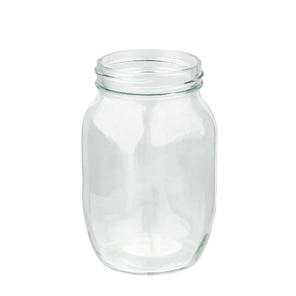 Wholesale Wide Mouth 1000ml 33oz Glass Container for Pickling Wide Mouth Glass Mason Canning Jars With Lids Stocked