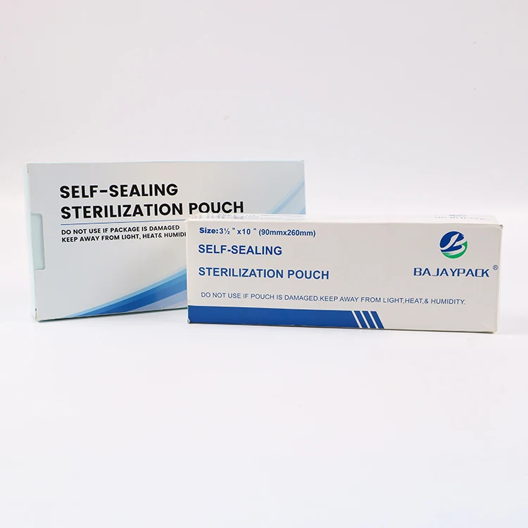 Self Sealing Sterilization Bag For Oral Beauty Salon Drum Type Medical Steam Sterilization Packaging Bag