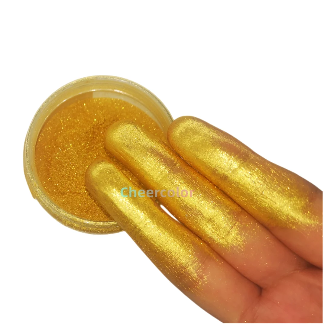 Good quality pearlescent gold mica pigment synthetic iron oxides pigment