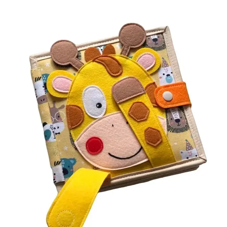 Hot Selling Montessori Felt Deer Quiet Book Soft Cloth Toddler Felt Busy Book Toddlers Busy Book Felt Busy Board Basic Skills