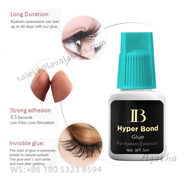 wholesale Original Korea latex free IB Hyper Bond 0.5s Fast Drying Eyelash Glue Lash eyelash extension glue