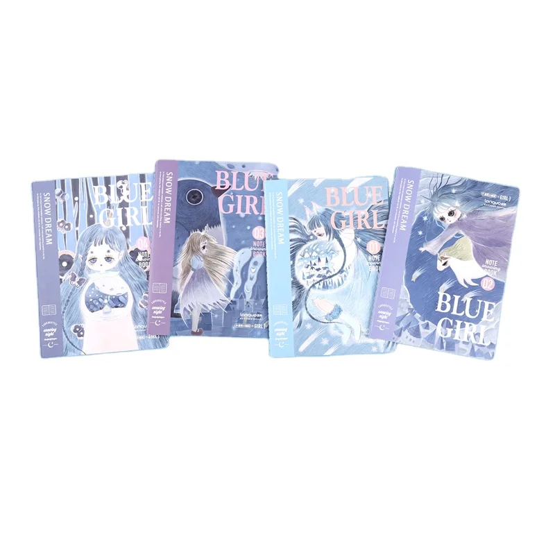 Fancy Stationery Cartoon Girl Horizontal Line B5 Sewing Notebook