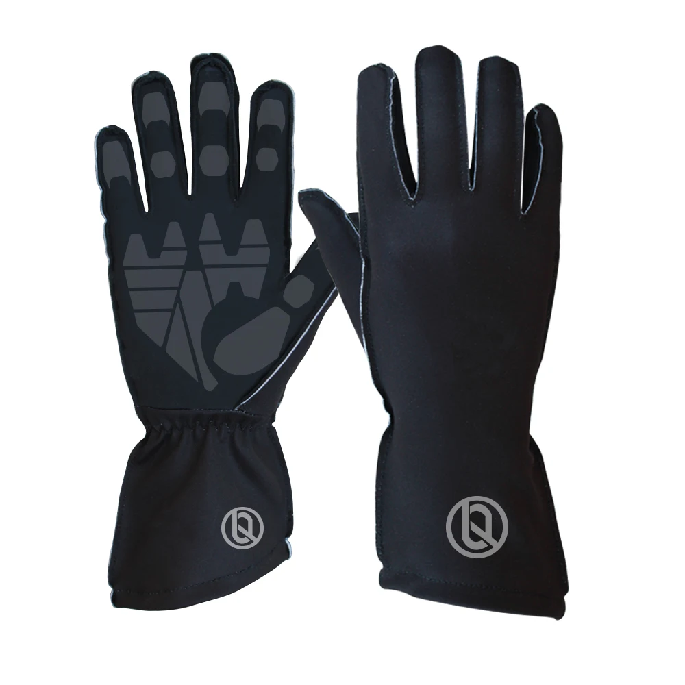 Best Quality Wholesale Protection Black Go Kart Racing Gloves Long Sleeve Touch Screen Car Driving Gloves