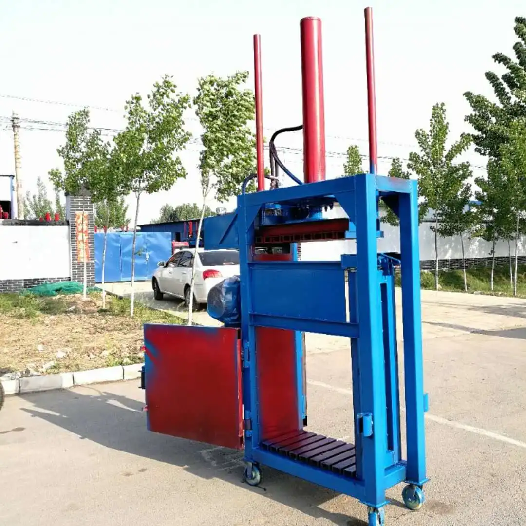 Hay Baler Hydraulic Vertical Compressing Machine Cotton baling Machine
