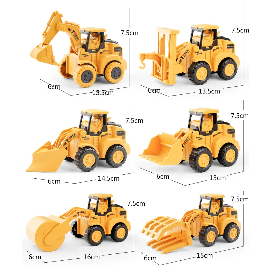 Diecast Vehicles Take Apart Truck Car Model Toys Construction Vehicles Excavator Toy Set For Boy