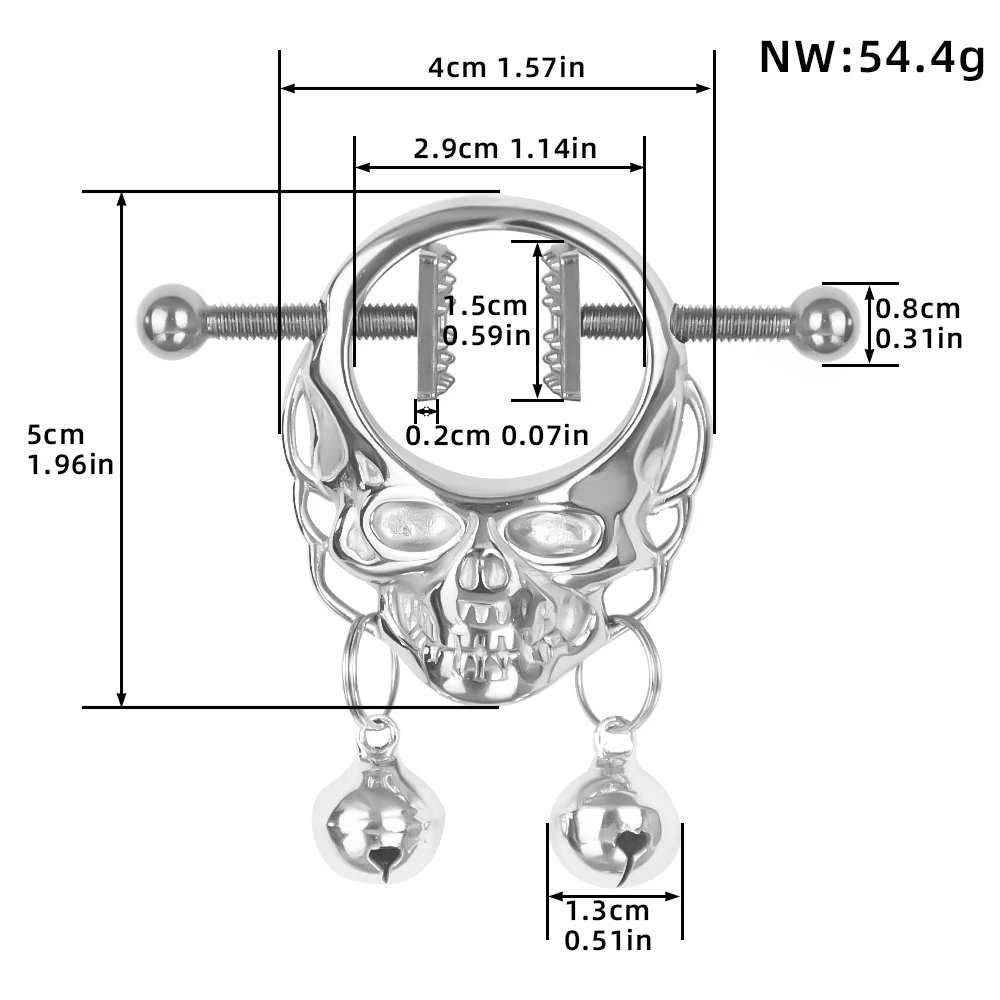 Breast clips and breast chains with metal collars SM games body porn development for master slave 4i group wholesale factory