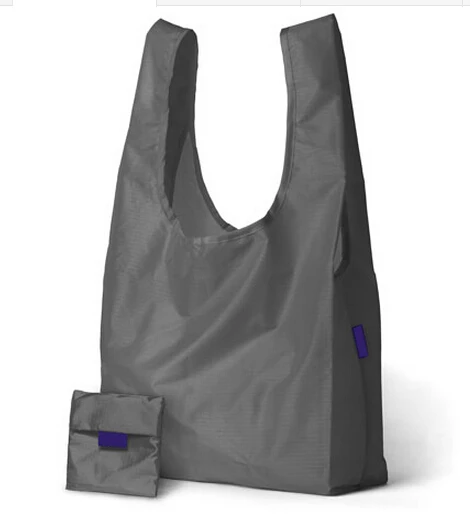 Eco Friendly Recycled Ripstop polyester Grocery Bags Reusable Foldable Shopping Bags