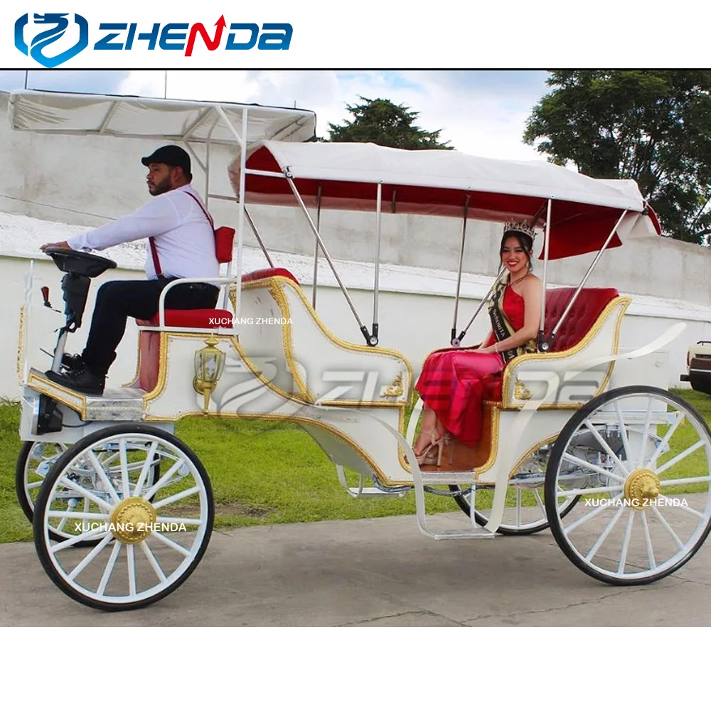 Special Transportation Customized Wedding Horse-drawn Carriage Elegant Exquisite / High-quality Sightseeing Horse