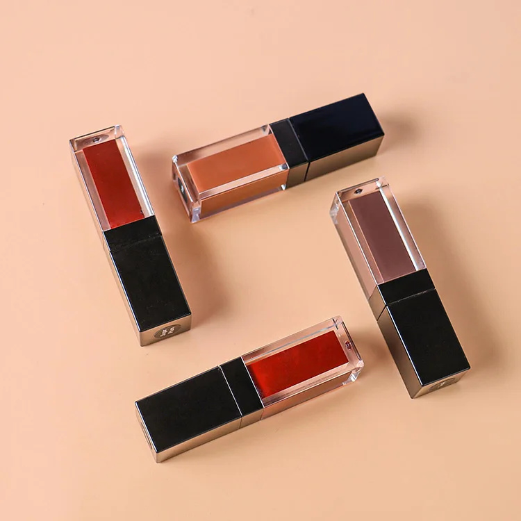 Customised Nude Matte Lip Gloss Cruelty-Free Vegan Mineral Liquid Green Labelled Moisturizing Lipstick