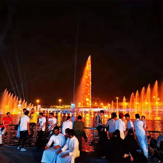 Saudi Arabia Riyadh Season Water Show Project Outdoor Large Pool Musical Dancing Fountain