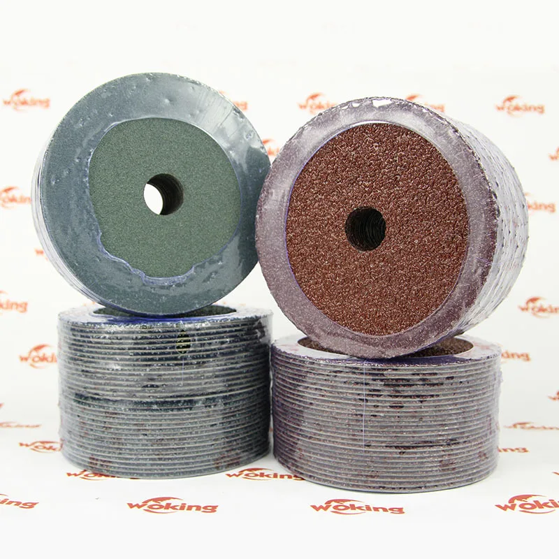 100mm Grit 120 Aluminum Oxide Abrasive Grinding Fiber Disc for Woods and