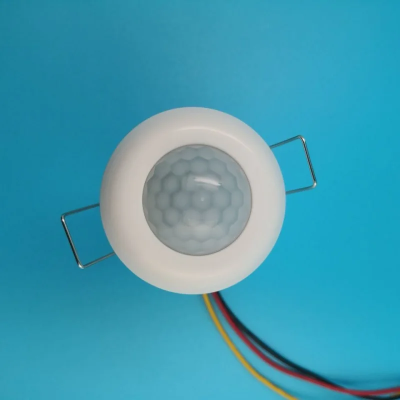 
AC900~300V Flushbonding Ceiling microwave radar Switch Motion sensor recessed 300W 360 degree viewing angle White 