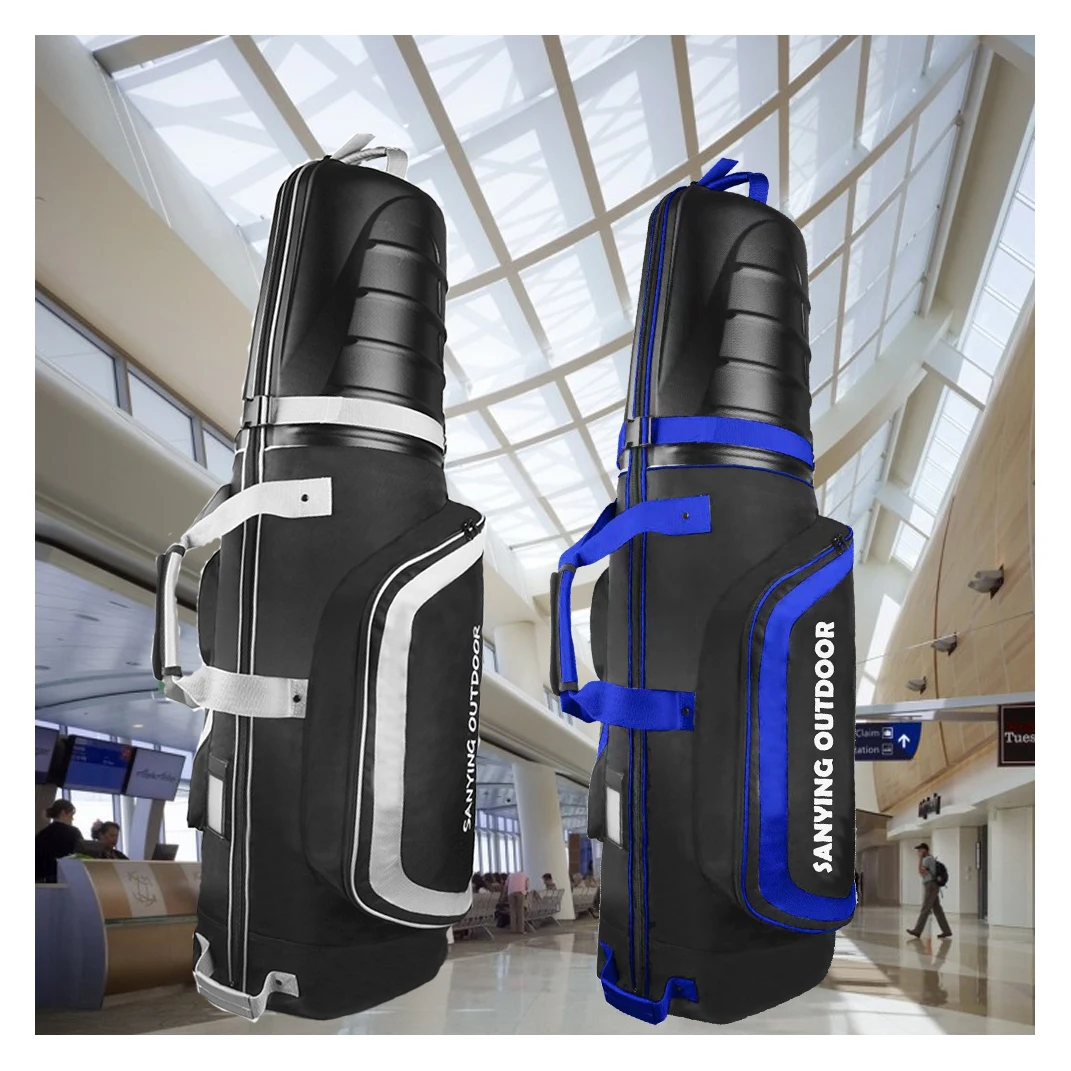 Best Crush Resistant Hard Top Golf Travel Cover Wheeled Golf Bags For Men