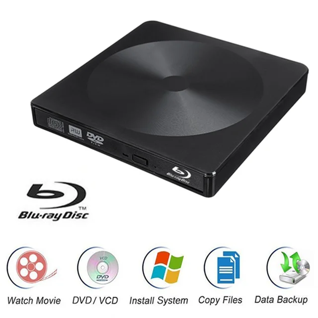  Портативный 3D проигрыватель blu-ray USB 3 0 DVD-плееры внешний DVD-проигрыватель dvd-привод usb