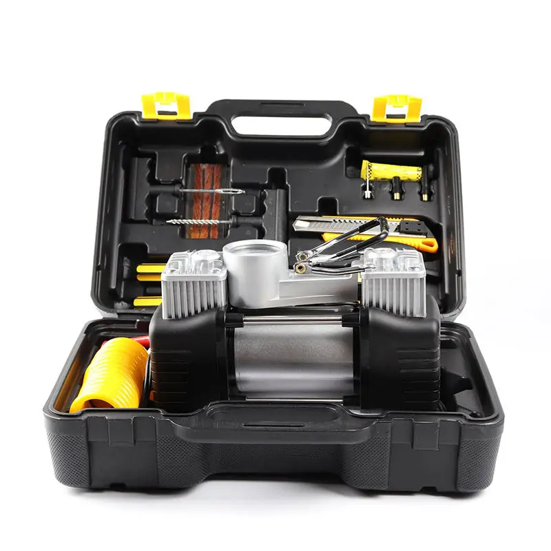 CJ923 Single Double Cylinder 12V Car Air Compressor Tire car Compressor 12v Air Pump Portable Air Pump For Car Tires