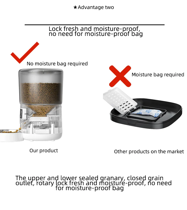 Amazon best selling wholesale wifi remote   dog dry food feeder smart automatic pet feeder