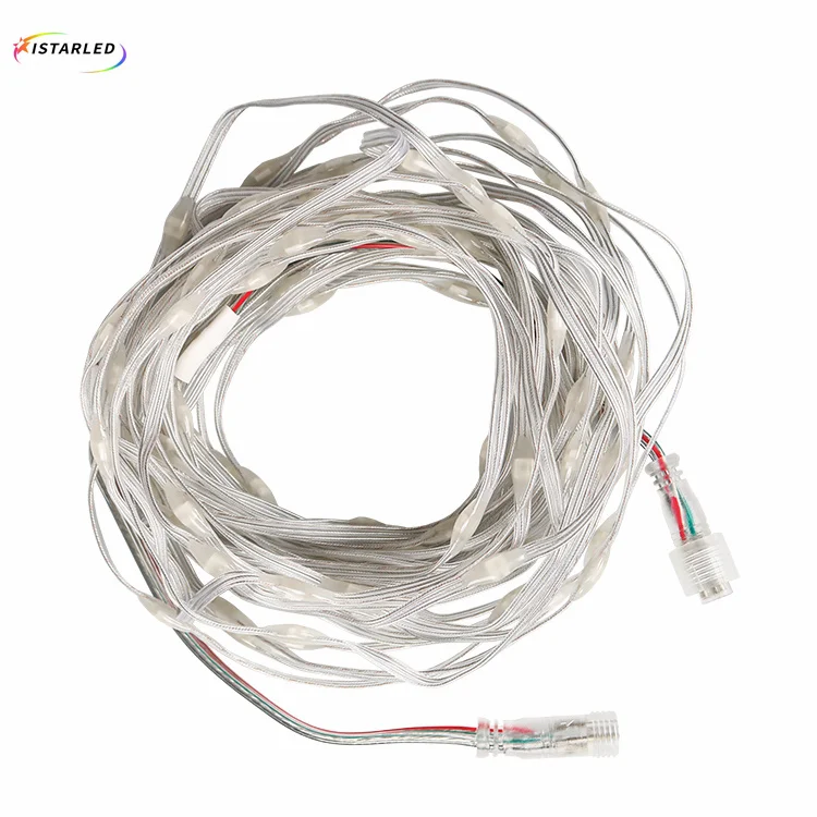 mini 3D soft sk6812 ws2812 tiny Christmas full color programmable rgb led string light