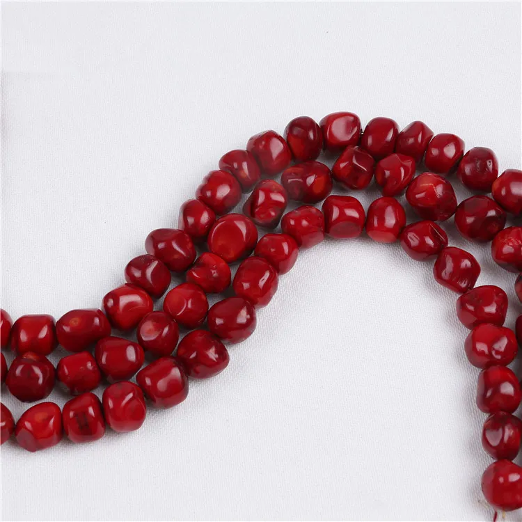 Nice 14mm Red Coral Stone Strands For Jewelry Making