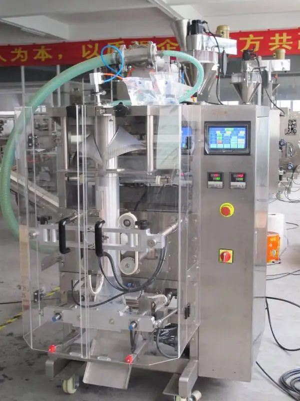 Automatic Liquid Tomato Paste Sauce Packaging Bag Packing Machine Plastic Packaging 50kg 500-2000ml 1-20pcs/min 1200*400*500