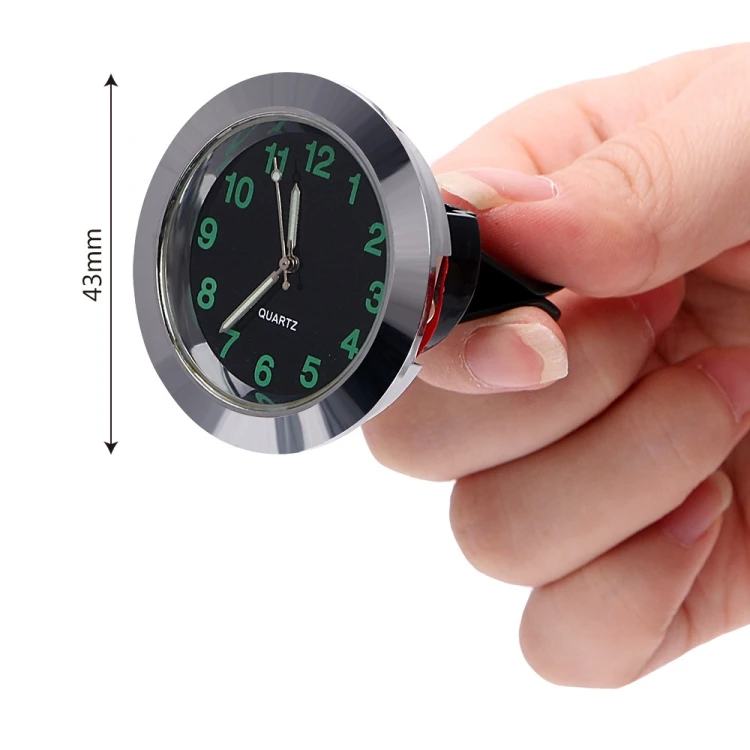 Factory price stainless steel Truck Accessories Quartz Car clock Mini portable  Decoration