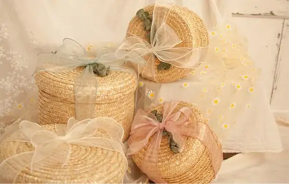 New Fashion Natural Sea Grass Woven Sundties Storage Basket with Lid