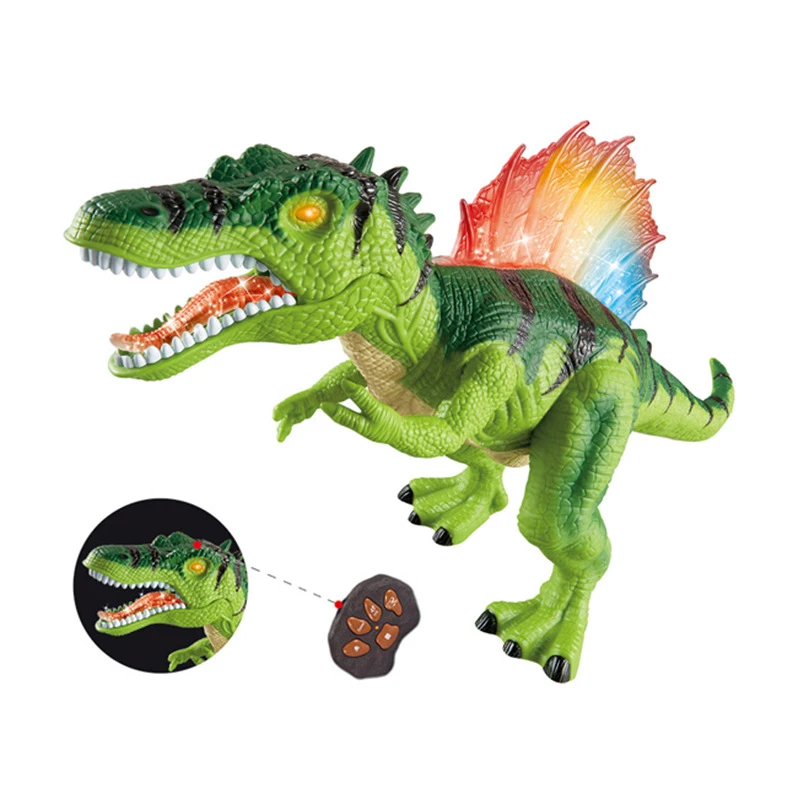 
Remote Control Dinosaur Big Action Figure Spinosaurus Toy Walking Robot Dinosaur kid RC Toys Roaring Realistic Simulation Sounds 
