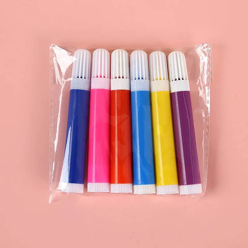 Washable Vivid Color Lovely Style Stationery Set Kids DIY Mini Color Pens