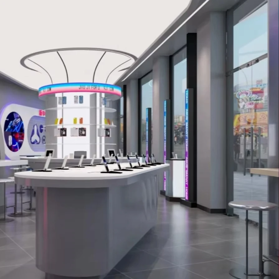 Распродажа Аксессуары для мобильных телефонов витрина дизайн интерьера