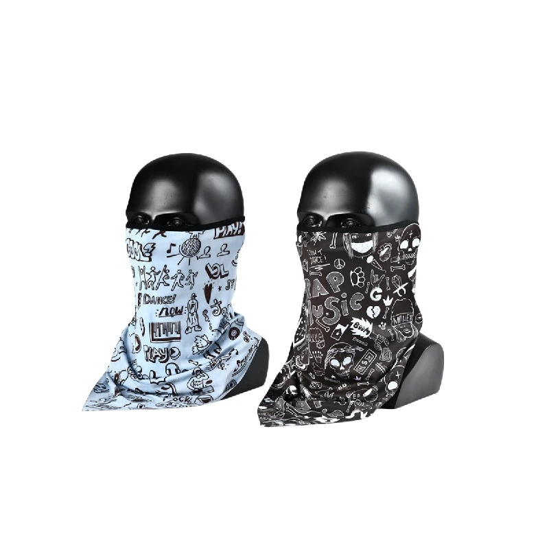 Wholesale Seamless Gator Neck Masks Cooling Fish Print Tube Bandana Custom Riding Multifunctional Neck Gaiter