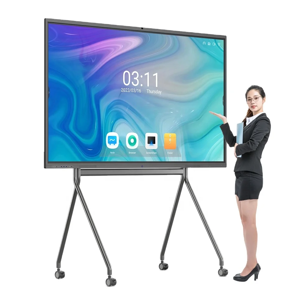 ODM 4K Android OPS 65 Inch Interactive Display Smart board 75 Inch Touch Screen Monitor Interactive Whiteboard