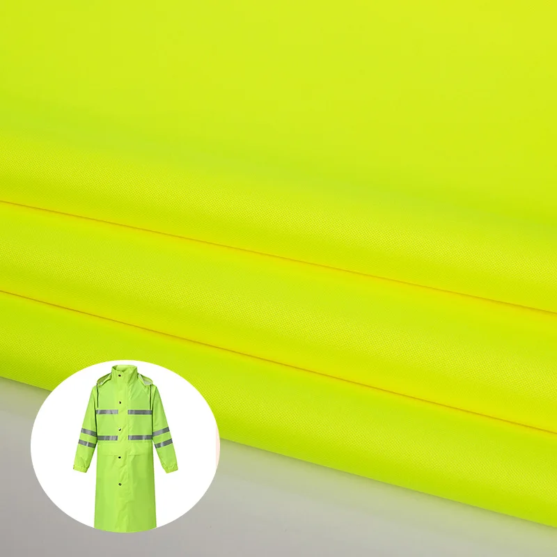 Waterproof 300D*300D PU Milky White Coating Breathable Oxford Fabric 300D DTY Fluorescent fabric For Coat and Jacket
