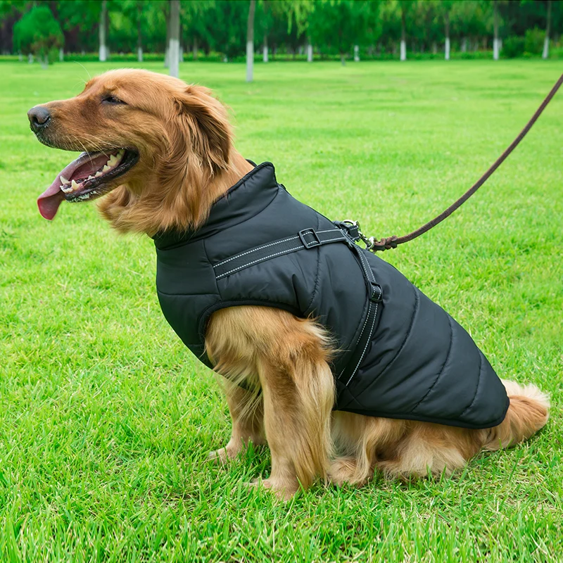 Bespoke Dog Wear Vest Waterproof Winter Doggy Jacket OEM Pet Puffer Down Coats For Large Dogs