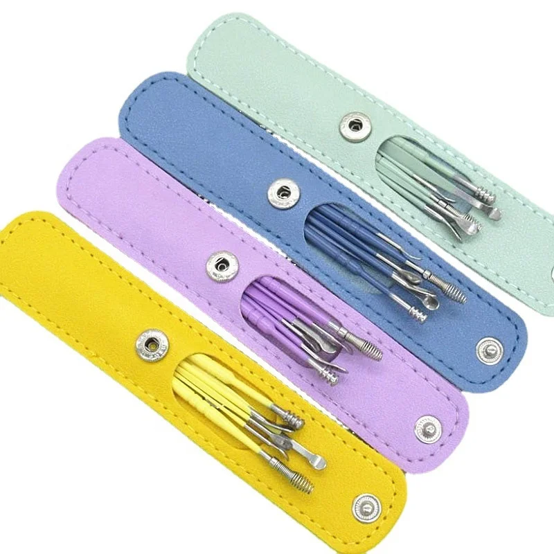 Stainless Steel Earpick Wax Remover Curette Ear Pick Cleaner Ear Cleaner Spoon Care Ear Clean Tool