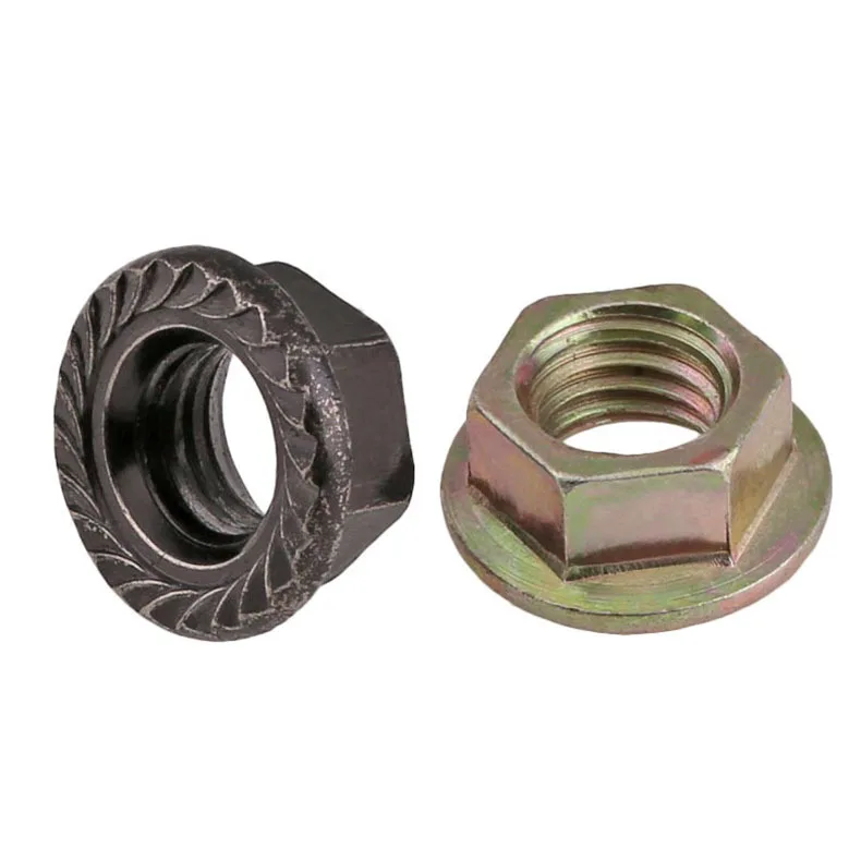 Hexagon Lock Nut With Flange Hex Self Locking Antiskid Hex Nut