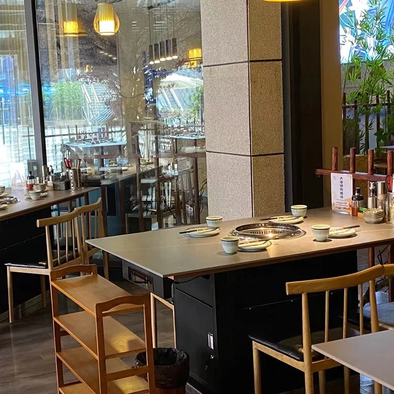 BBQ Grill Table Smokeless BBQ Tables for Restaurant