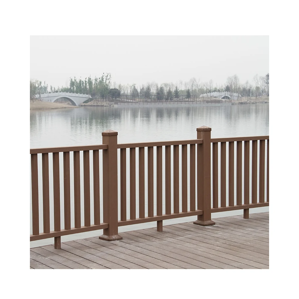 LANDING High quality wpc composite garden handrail balustrades handrails deck railing for sale