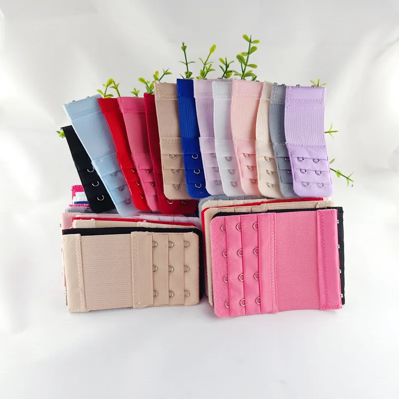 Durable Comfortable Adjustable Nylon Bra Extender Hook And Eye Closure Extender
