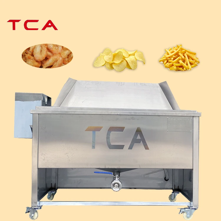 TCA hot sale automatically discharge the oil residue frozen french fries potato chips oil water mixing frying machine