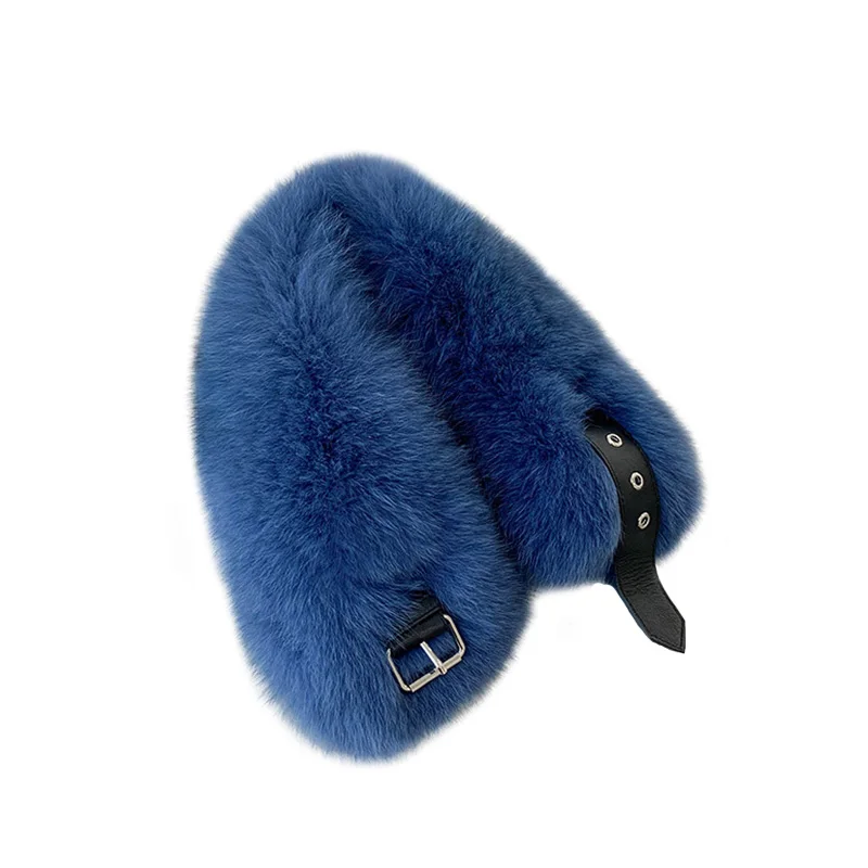 Hot Selling Luxury Short Style Winter Warm Women Real Fox Fur Shawl Scarf